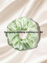 19 momų gryno šilko scrunchie plaukų gumelė, rankų darbo šilkmedžio šilko plaukų juosta moterims (4cm 6cm) 4cm without filling žalia