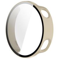 Pilnas apsauginis dėklas Xiaomi Watch S4 41mm, ekrano apsauginis dėklas Mi Watch S4 41mm, dangtelis, pc 2in1 rėmelis+grūdinto stiklo plėvelė dramblio kaulas