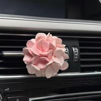 Automobilio aromaterapinis difuzorius Oro išleidimo angos dekoracija Difuzoriaus akmuo Mielas Naujo automobilio salono aksesuaras Hortenzija Pink [Unscented]