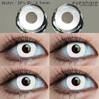 EYESHARE 1 pora Helovino Cosplay kontaktinių lęšių Juodi Balti Crazy Helovino Akių Makiažo Kontaktiniai Lęšiai Anime Softlens