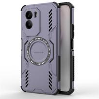 For Xiaomi Poco M7 4G Case Poco M7 4G Cover Heat Dissipation Magnetic Wireless Charging Protective Phone Cases On Poco M7 Plus Poco M7 Plus violetinė