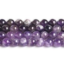 Ametisto violetinis natūralus akmuo 4/6/8/10/12 mm karoliukai 15 colių gija lygūs laisvi tarpiniai karoliukai papuošalų gamybai DIY apyrankių aksesuarai Dia 4mm