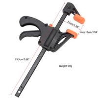 Heavy Duty Ratcheting Bar Clamp for Professional Woodworking 12 8 Inch 4inch