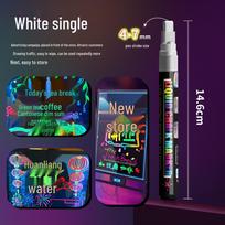 LED Erasable Fluorescent Highlighter Marker for Blackboards and Whiteboards Flat Tip