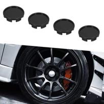 4 vnt. 55 mm automobilio ratų centriniai dangteliai stebulės padangos ratlankio stebulės dangtelis universalus ABS juoda