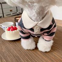 Mažo šuns polo marškinėliai Šnauceriui, Maltiečiui, Tedžiui, Jorkšyrui, Bišonui, Pomeranijos špicui ir Pudeliui XS - 20cm Back (1-2 lbs) rožinė