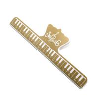 Spring Clip Colorful Multi-functional Plastic Music Score Fixed Clips for Guitar Player auksinė