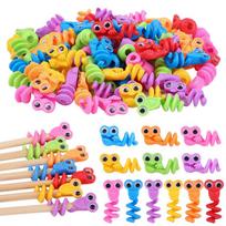 5-50 vnt. Animacinis didelių akių pieštuko antgalis, Juokingas rašiklio dangtelis vaikams, Dovana vakarėliui, Mokyklinės prekės žaislas 5pcs įvairiaspalvis