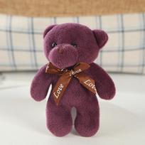 Vienos dalies meškiuko pakabukas raktų pakabukas su peteliške - Pliušinis žaislas lėlė. 12cm violetinė
