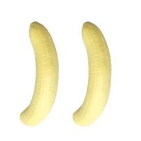 1/2/3/4 vnt. Streso mažinimo banano spaudymo žaislas Nešiojamas kelioninis nulupto banano sensorinis žaislas Anti-nerimo minkštas streso kamuoliukas Vaisių gniaužymo Fidget žaislas 2pcs beige