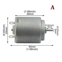1 vnt. DC 3-12V 260 variklis Mini elektriniai varikliai Patvarūs elektriniai mechaniniai įrankiai Type A