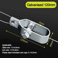 Cinkuoto vielos įtempiklis Sidabrinis vielos reketinis įtempiklis Naujas įtempimo trosas Ūkis Galvanised 110mm gray