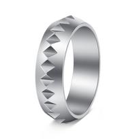 Men's Bestseller Cyberpunk Gear Ring - European & American Street Style Size 8 sidabras