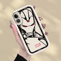 Marvel Spiderman Ironman dėklas iPhone 16e 13 12 11 Pro Max 15 16 14 Plus XS Max XR 17 Air minkštas dangtelis iPhone 15 Pro
