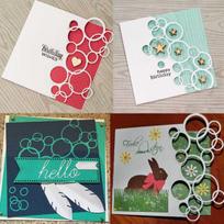 Pasidaryk pats Scrapbooking nuotraukų albumas Popierinės kortelės Pjaustymo štampai Trafaretai Apskritimo pjaustytuvas sidabras