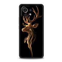 Phone Case Cover for Xiaomi Mi 17 Pro Max 15 14 13 12 11 Ultra 15T 14T 13T 12T 11T Pro Lite Soft TPU Shell Animal Black Pattern Xiaomi 14T