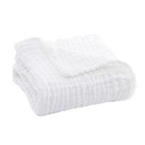 Muslino antklodė Vasarinė sofa Mėtoma Kvėpuojanti Vientisos spalvos Muslino vystyklas Miela antklodė lovai, sofai, kelionėms, atostogoms 25cm balta