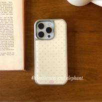 Korean ins Light Yellow Pink Polka Dots Phone Case for iPhone 17 16e 16 15 14 13 12 11 Pro Max X XR Air Plus Luxury Clear Soft iPhone 13 Pro