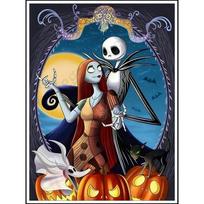 Disney 5D DIY Diamond Painting Illustrations From The Nightmare Before Christmas Full Round Diamond Mosaic Cartoon CrossStitch Artwork for Home Decor Round 20x30cm