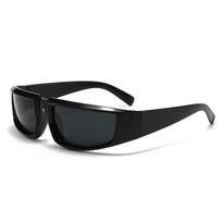 Trendy Y2K Silver Polygonal Eyeglasses with Cyber Aesthetic 1 Pair  juoda