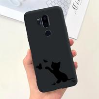 Skirta LG G7 ThinQ dėklas G710 LM-G710 minkšto silikono telefono dėklas mielas katė kosmonautas atsparus smūgiams skirta LG G7 ThinQ galinis dangtelis Funda Coque LG G7 ThinQ