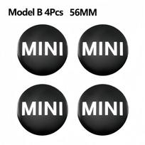 4 vnt. Metalinės lipdukų emblemos ratų stebulės centrui, aksesuarai Mini Cooper JCW Works F54 F55 F56 F57 F60 R50 R52 R53 R55 R56 R57