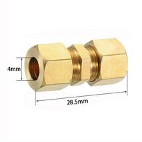4 5 6 8 10 12 16mm Compression Union 1/8  3/16  1/4  5/16  3/8  1/2  Straight Coupling  Oil System 4mm