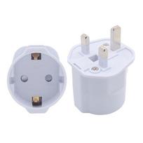 Universal EU to UK Plug Adapter 2 Pin to British Socket 250V 13A Fused for Secure Power Supply in Home Travel Business Scenarios A2
