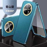 360 Full Case For Honor Magic 7 Lite X9C 5G Tempered Glass Leather Cover For Honor X9 C Magic7 7Lite Double Sided Protect Bumper For Honor X9C 5G žalia