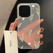 Yellow bellflower for iPhone17 mobile phone case 16ProMax Apple 15/14 matte 13 all-inclusive 17 apple 15