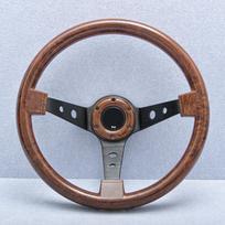 14inch Universal JDM Drift Racing Steering Wheel Imitation Wood Style Classic Sports Steering Wheel Wood gray