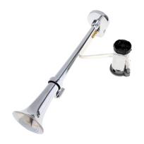 Chrome Zinc 18 Inch Truck Trumpet Air Horn 12V Super Loud Car Horn for Vehicles Boats Lorrys