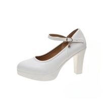 Ladies Shoes on Sale 2025 New Elegant Women's High Heels Shoe with Ankle Strap Platform Shallow Plus Size Women Zapatos 36 balta