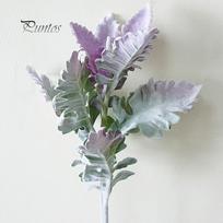 1 vnt. dirbtinis „Senecio Cineraria“ netikrų augalų nuotraukų rekvizitas „pasidaryk pats“ namų biuro dekoras Purple Green gray
