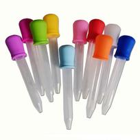 10 vnt. 5 ml kūdikių lašintuvas vaistų tiektuvas Vaikų medicinos prietaisas silikoninė pipetė skystų vaisių sulčių lašintuvas kūdikių indai įvairiaspalvis