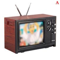 Lėlių namelio miniatiūriniai papuošalai Mini retro televizoriaus žaislų papuošalai
