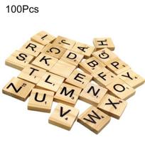 100 vnt. medinių abėcėlės plytelių anglų raidės pasidaryk pats medžio amatai vaikiškas žaislas 18x20 mm Capital Letter