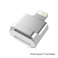 Atminties kortelės „MicroSD“ / TF kortelių skaitytuvas, „Lightning“ į adapterį Nereikia „ipad Iphone 7 8plus x xr 11 12 13 mini 14 15 pro max“ tvarkyklės sidabras