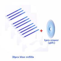 Ištrinamas papildymas Rod Magic Nutrinamas rašiklis, plaunama rankena 0,5 mm mėlynos juodos spalvos rašalo gelio rašiklio raštinės reikmenys 10pcs blue set