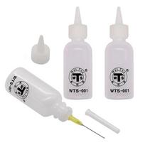 3pcs 50ml Needle Tip Soldering Cleaning Clear Liquid Flux Alcohol Oil Dispenser Plastic Hand Bottle Cleaner DIY Repair Tools 3Pcs white