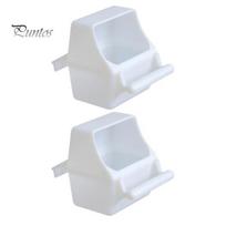 2Pcs Bird Feeding Drinking Boxes Convenient Easy-to-Clean Detachable Hanging Design Bird Food Boxes Parrot Supply 2pcs