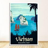Miesto kelionių drobės paveikslai Senoviniai sieniniai kraft plakatai dengti sienų lipdukai Namų dekoras Dovana Vietnamo vandens turgus Hoi an Yellow be rėmelio 21*30cm