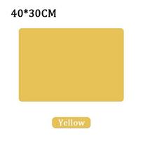 60/40cm Silikoninis Vandeniui Atsparus Padėkliukas Stalo Kilimėlis Šilumos Izoliacija Neslystantis Plaunamas Valgomojo Kilimėlis Virtuvės Stalviršio Apsaugai 40x30cm Yellow