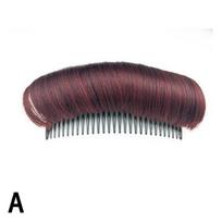 Magic Invisible Hair Volume Padidinantis Bun Maker Fluffy Puff Sponge Pad Clip Comb juoda