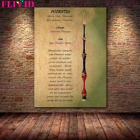 „Wizard's Wand“ žinių žemėlapis Aliejinė tapyba Magijos šaltinis Abstraktaus meno plakatai ir spausdinta burtininkiška dekoracija 21cm×30cm NoFrame