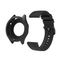 Silikoninis apsauginis dėklas + dirželis Huawei Watch GT4 GT5 46mm išmaniajam laikrodžiui Huawei GT4 46mm juoda