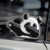 J480# žavingas animacinių filmų „Panda“ lipdukas ant automobilio vinilo lipduko vandeniui atsparių dekoravimo automobilių lipdukų 13x9cm-Left
