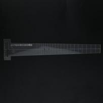 De Position Pont Acrylique Transparent 23/26 Pouces 16 inches  black