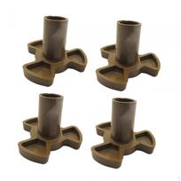 4 vienetai Mikrobangų krosnelės besisukančio padėklo jungtis, volelių laikiklis, besisukantis Y tipo velenas 15x17x10mm 5mm