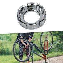 Bike Spoke Wrench Repair Tool, Portable Wheel Bicycle Rim Truing Tool gray